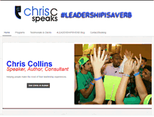 Tablet Screenshot of chriscspeaks.com